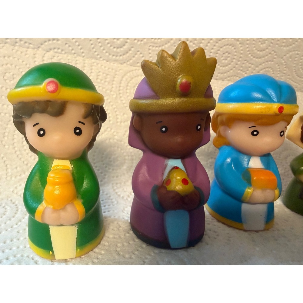 Fisher Price Little People Nativity Three Wise Men Kings Shepherds Figures Lot 5 - Picture 2 of 6
